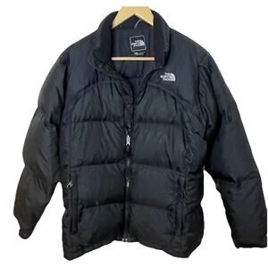 North Face Black Puffer Jacket 600 Nuptse Down Jacket Girls XL or Women S/M